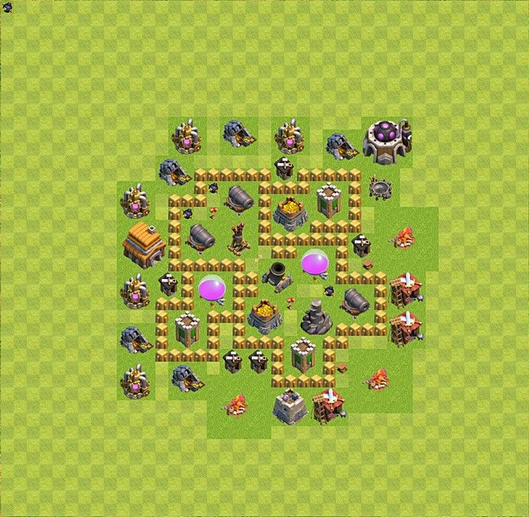 Farming Base TH5 - plan / layout / design - Clash of Clans - (#1)