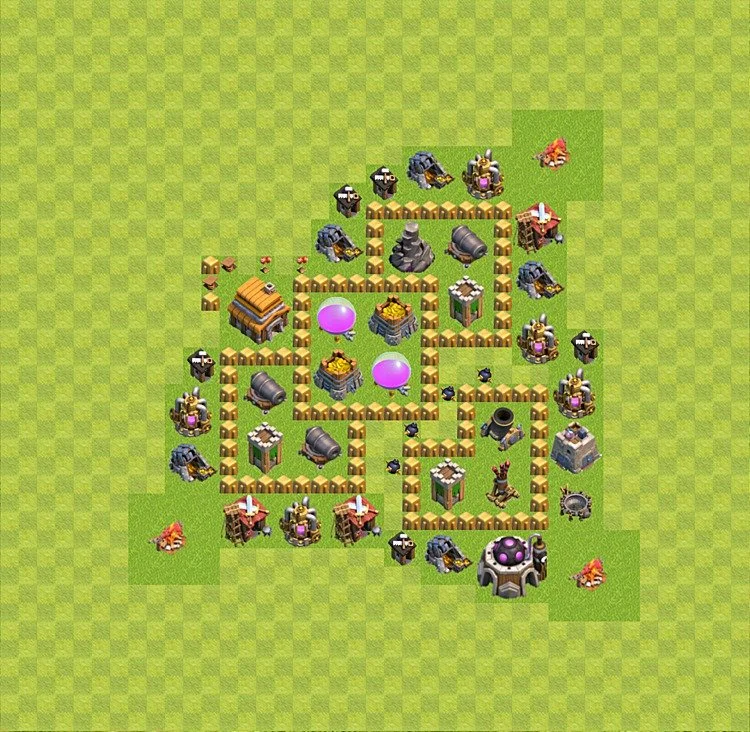 Farming Base TH5 - plan / layout / design - Clash of Clans - (#10) — Farm TH5