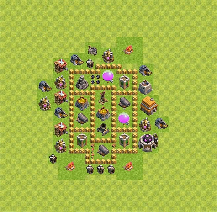 Farming Base TH5 - plan / layout / design - Clash of Clans - (#14) — Farm TH5