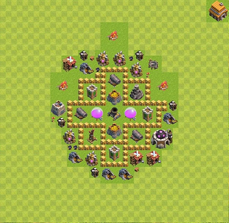 Farming Base TH5 - plan / layout / design - Clash of Clans - (#15) — Farm TH5
