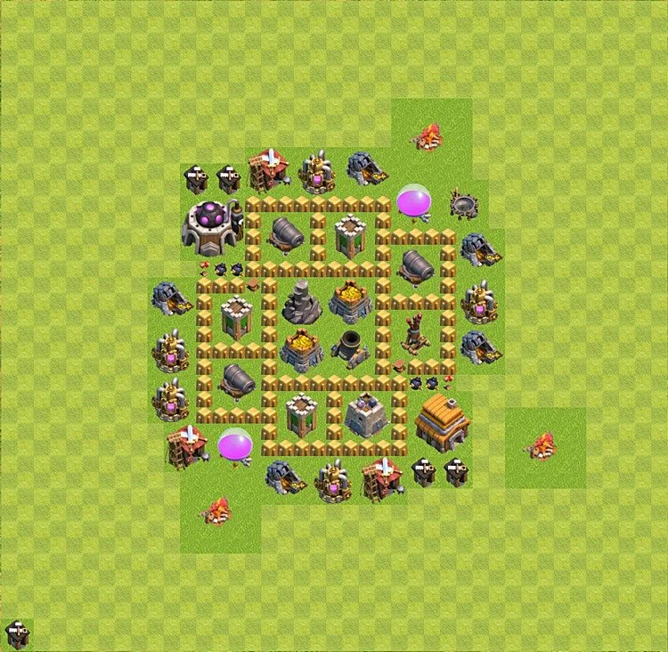 Farming Base TH5 - plan / layout / design - Clash of Clans - (#19) — Farm TH5