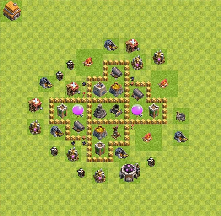 Farming Base TH5 - plan / layout / design - Clash of Clans - (#2)