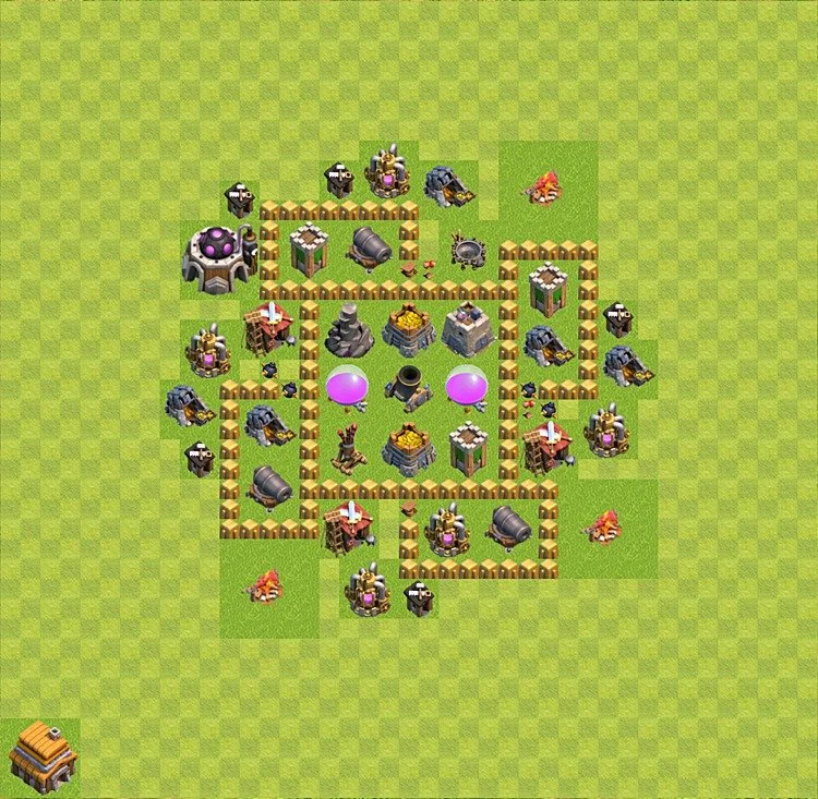 Farming Base TH5 - plan / layout / design - Clash of Clans - (#22) — Farming TH5