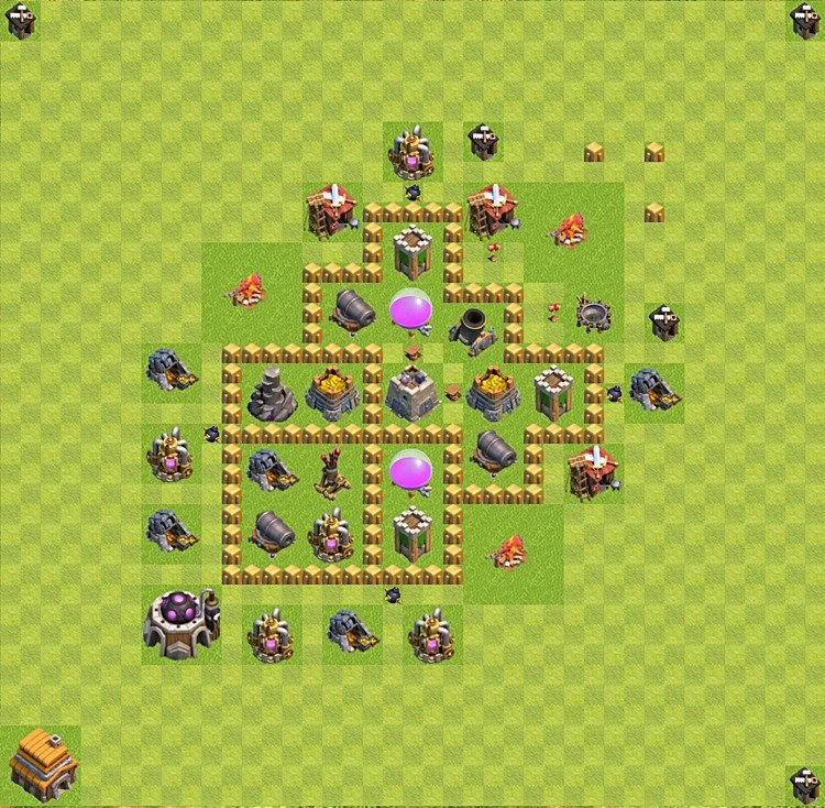 Farming Base TH5 - plan / layout / design - Clash of Clans - (#28) — Farm TH5