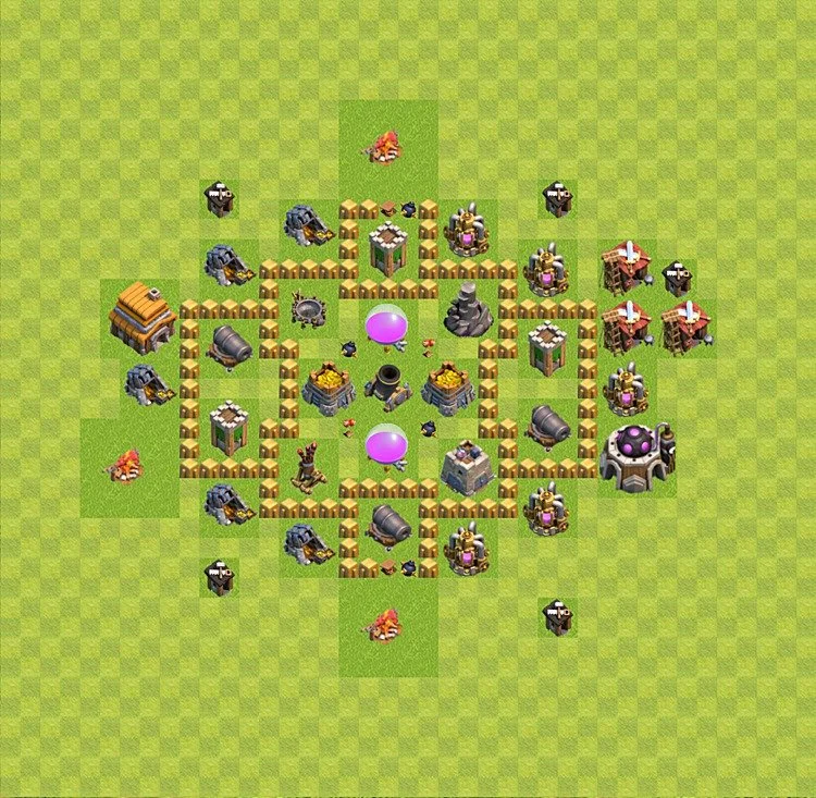 Farming Base TH5 - plan / layout / design - Clash of Clans - (#29) — Farm TH5