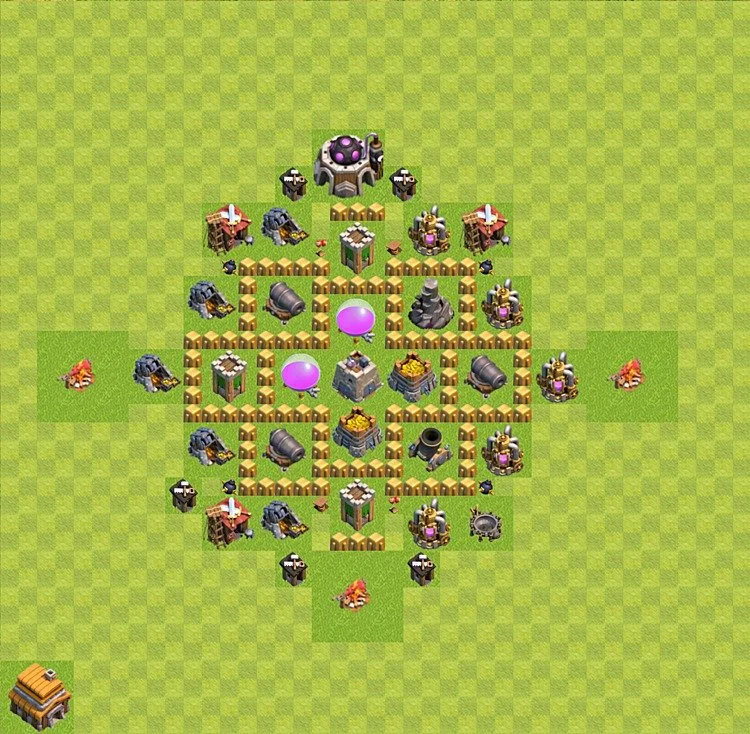 Farming Base TH5 - plan / layout / design - Clash of Clans - (#3)