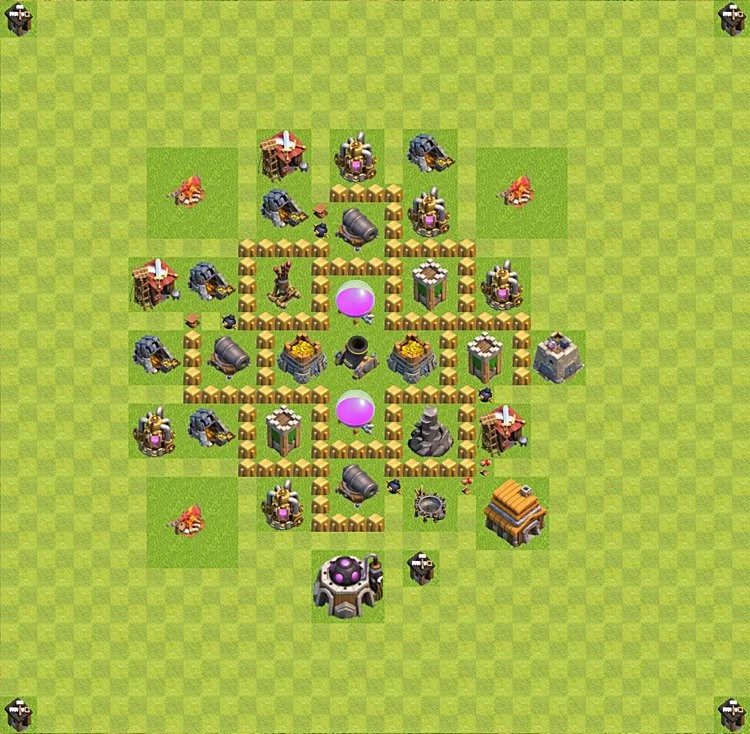 Farming Base TH5 - plan / layout / design - Clash of Clans - (#34) — Farm TH5