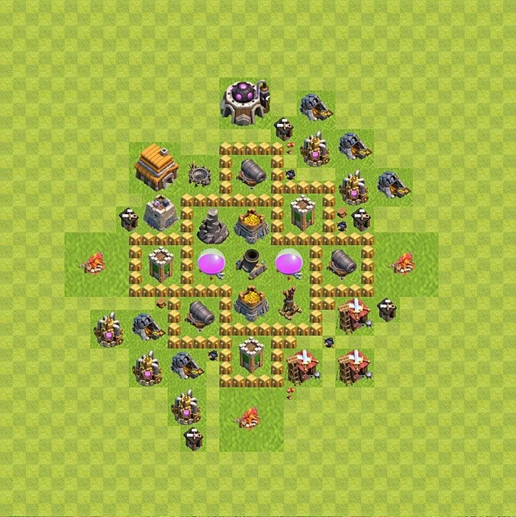 Farming Base TH5 - plan / layout / design - Clash of Clans - (#37) — Farming TH5