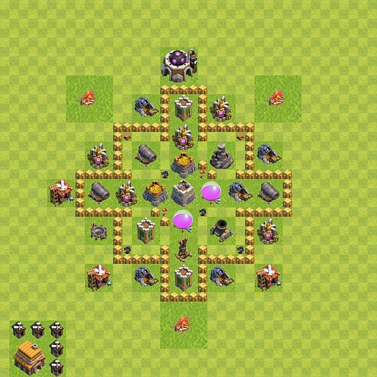 Farming Base TH5 - plan / layout / design - Clash of Clans - (#40) — Farma TH5