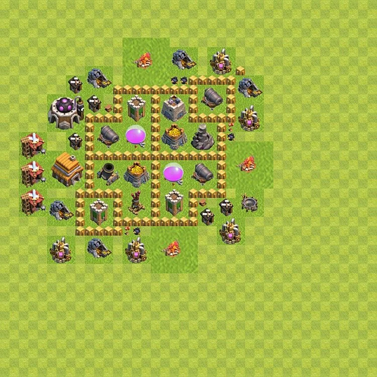 Farming Base TH5 - plan / layout / design - Clash of Clans - (#44) — Farm TH5