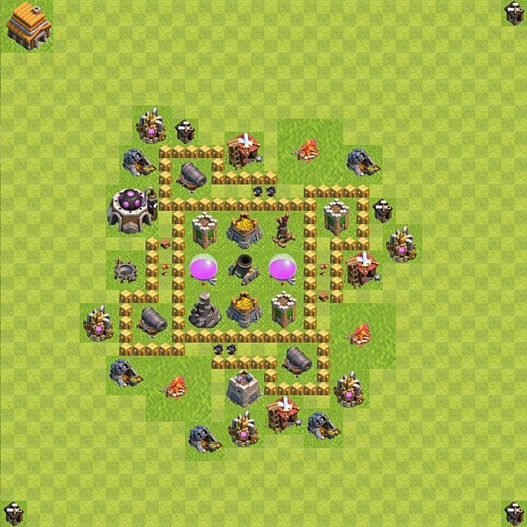 Farming Base TH5 - plan / layout / design - Clash of Clans - (#45) — Farm TH5