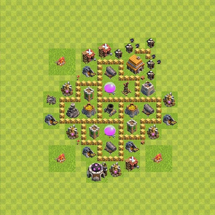 Farming Base TH5 - plan / layout / design - Clash of Clans - (#46) — Farming TH5