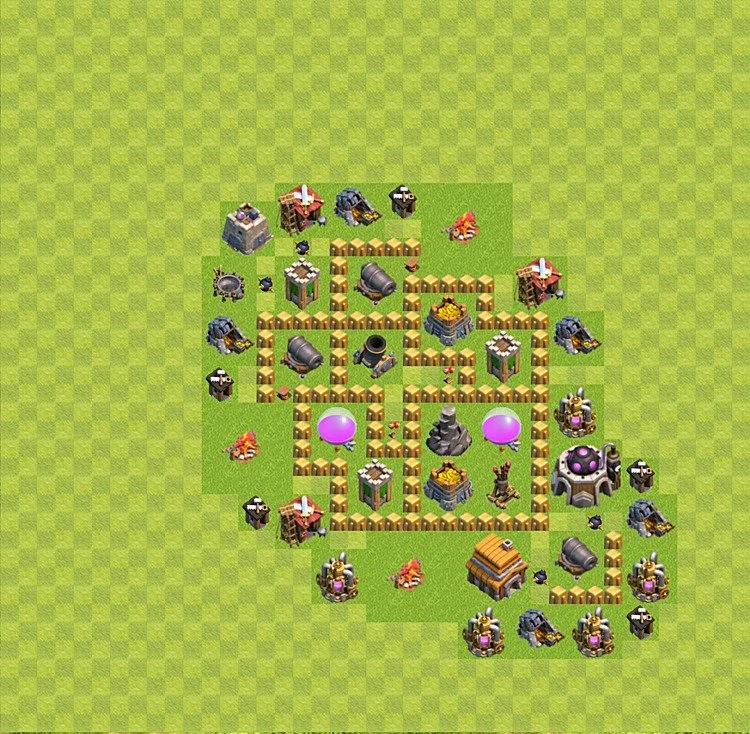 Farming Base TH5 - plan / layout / design - Clash of Clans - (#5)