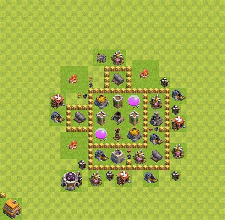 Farming Base TH5 - plan / layout / design - Clash of Clans - (#7)