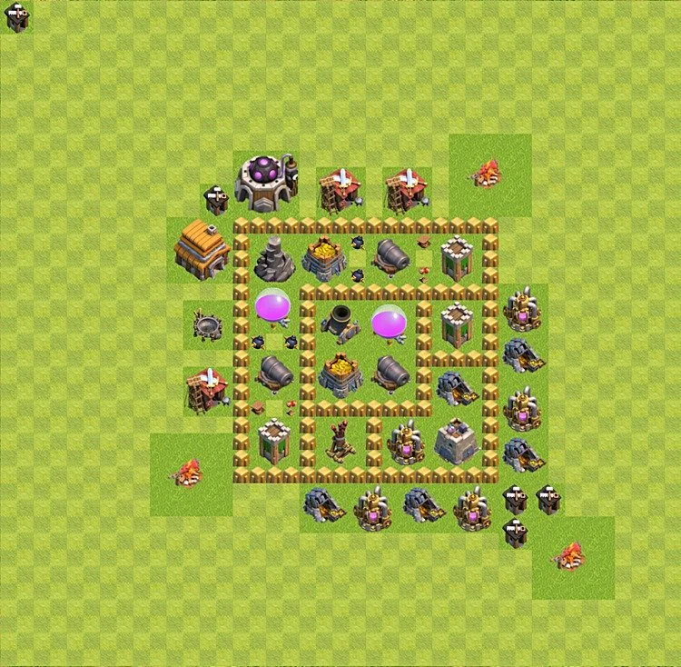 Farming Base TH5 - plan / layout / design - Clash of Clans - (#8) — Farm TH5