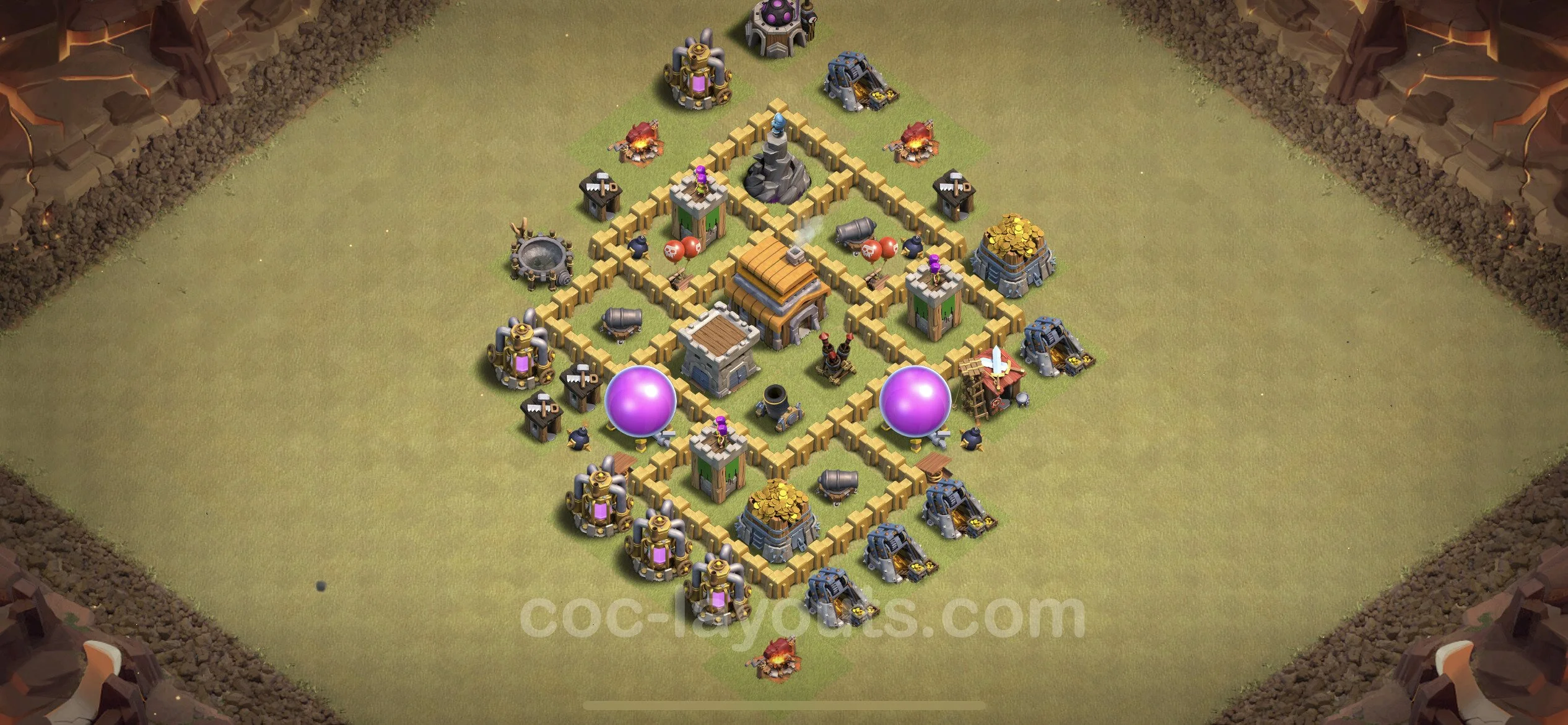 Top War Base TH5 with Link, Anti Air - CWL Defence Plan - Clash of Clans - (#11) — Wojna BH5