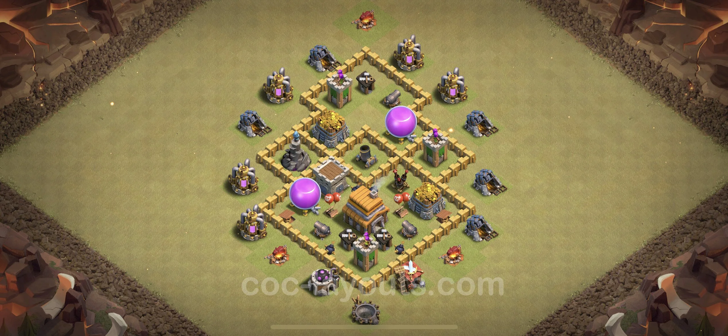 Top War Base TH5 with Link, Hybrid - Anti 3 Stars CWL Plan - Clash of Clans - (#17) — Війна BH5