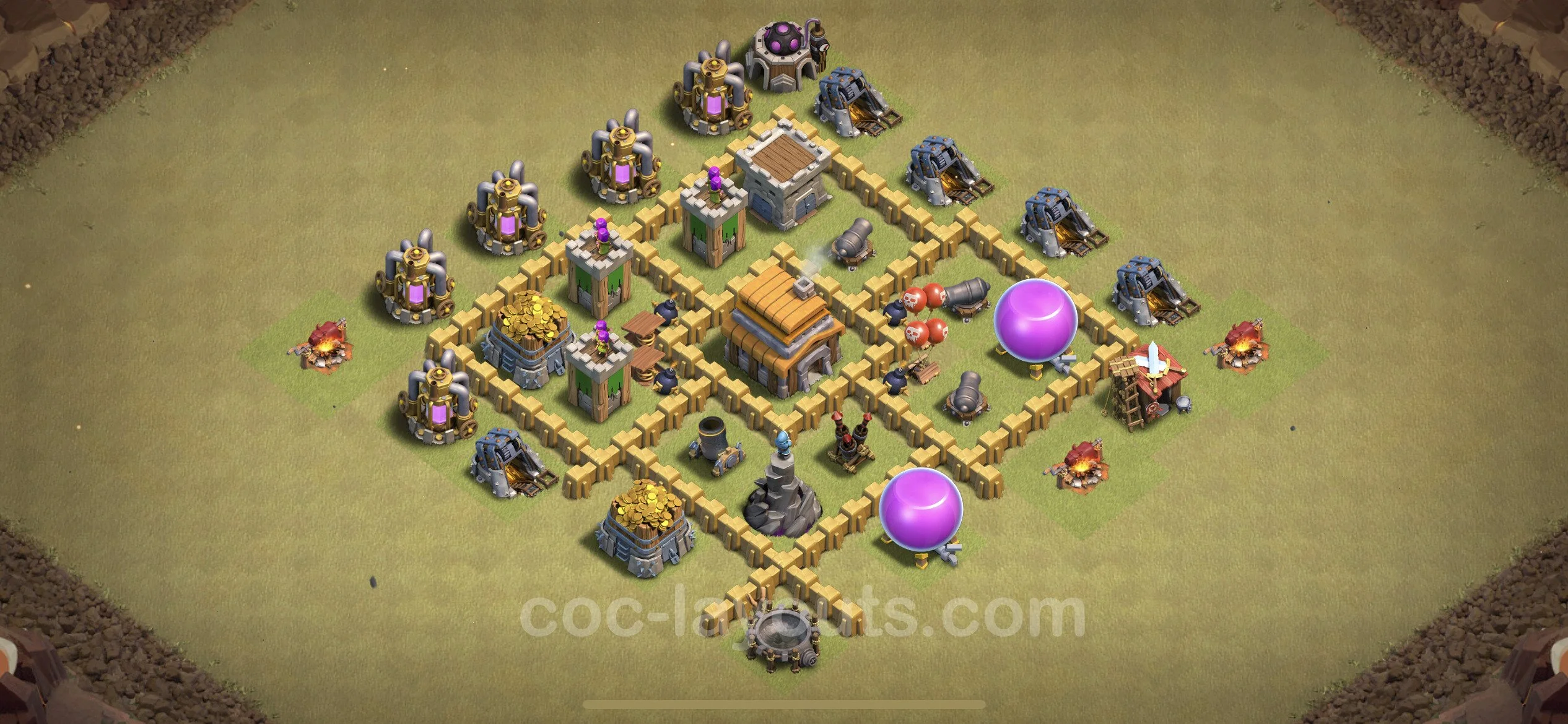 Top War Base TH5 with Link, Anti Everything - Anti 3 Stars CWL Plan - Clash of Clans - (#18) — Война BH5