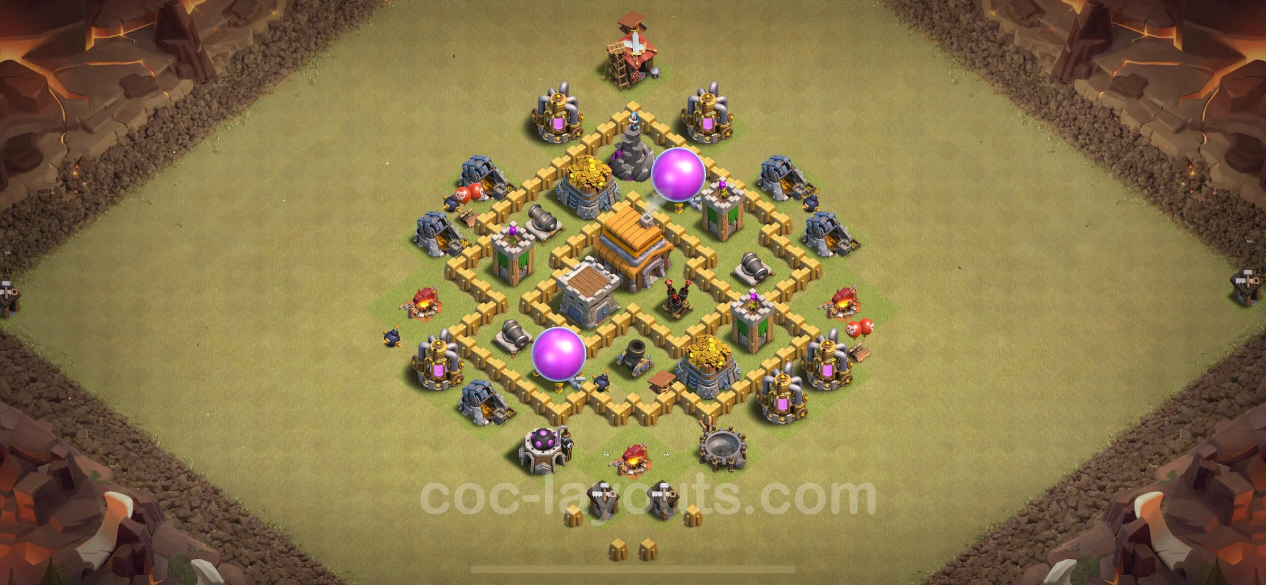 Top War Base TH5 with Link, Anti Everything, Hybrid - CWL Defence Plan - Clash of Clans - (#22) — Война BH5