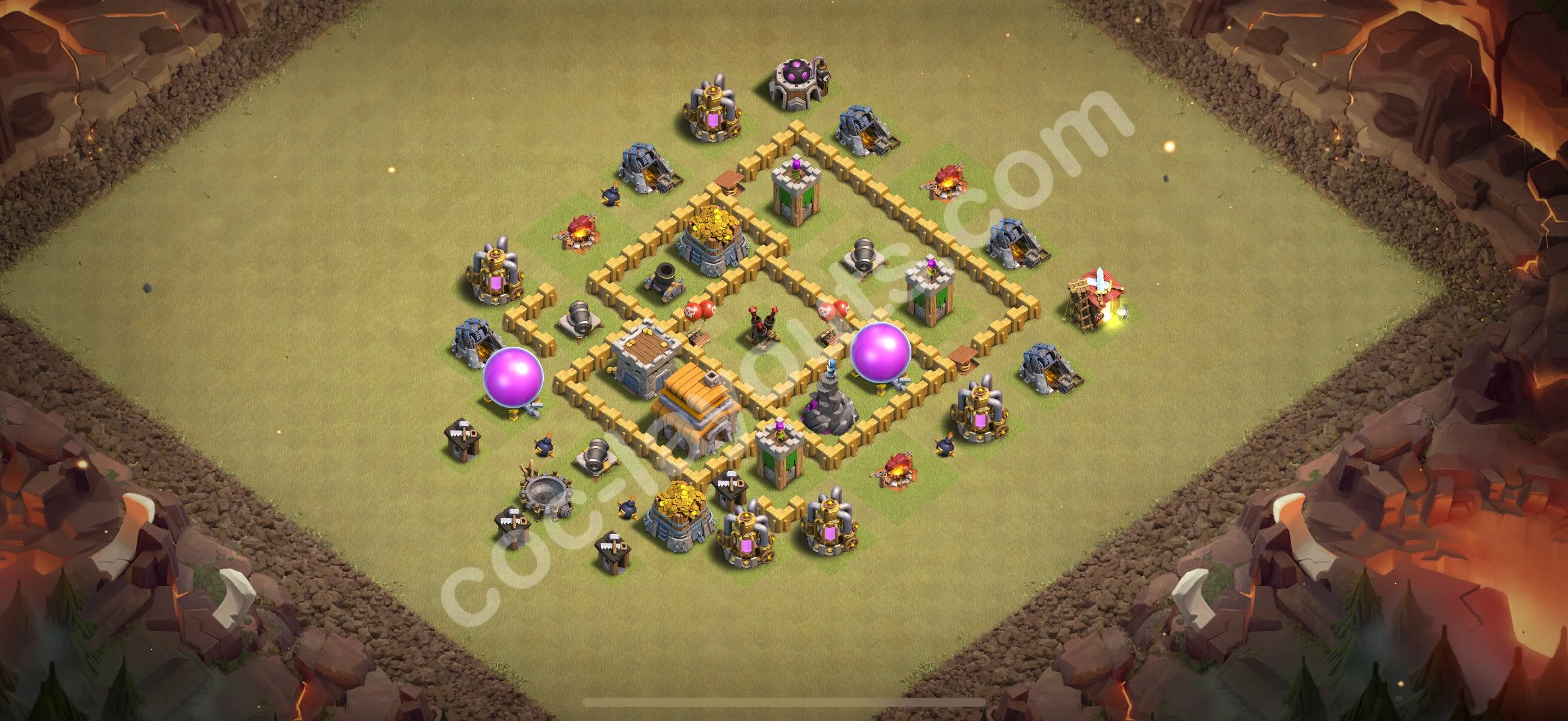 Top War Base TH5 with Link, Anti Air - Anti 3 Stars CWL Plan 2026 - Clash of Clans - (#25) — Война BH5