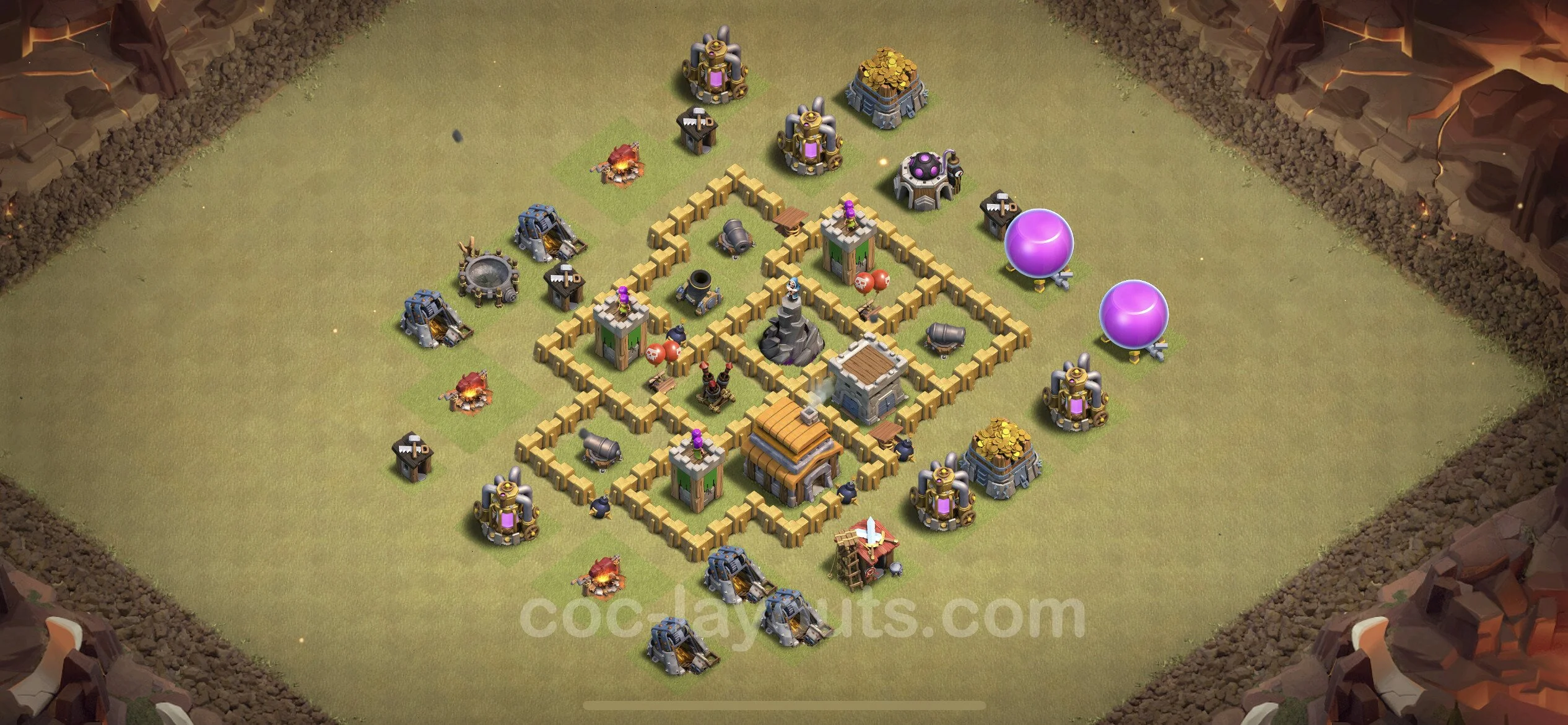 Top War Base TH5 with Link, Anti Everything - CWL Defence Plan - Clash of Clans - (#26) — Oorlog BH5