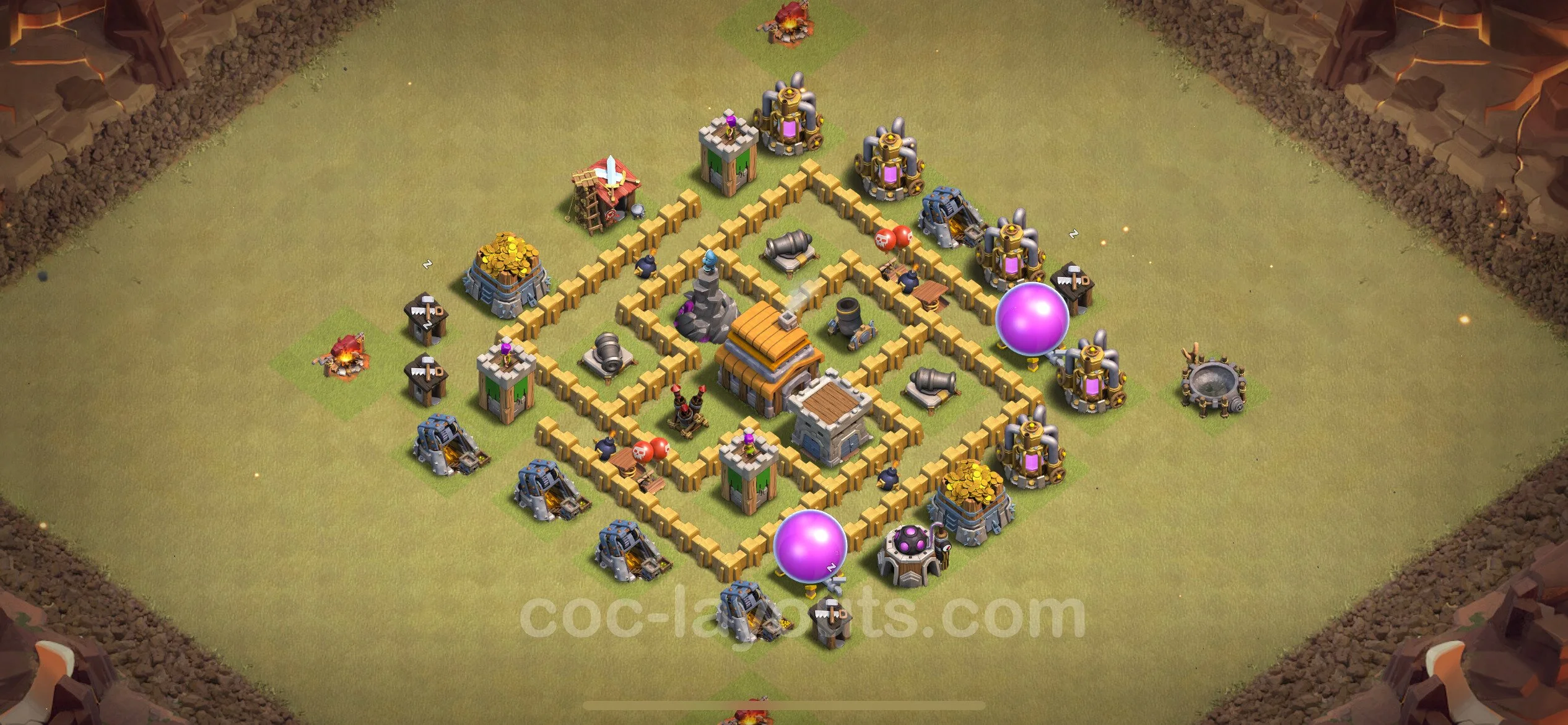 Top War Base TH5 with Link - Anti 2 Stars CWL Plan - Clash of Clans - (#36) — Війна BH5