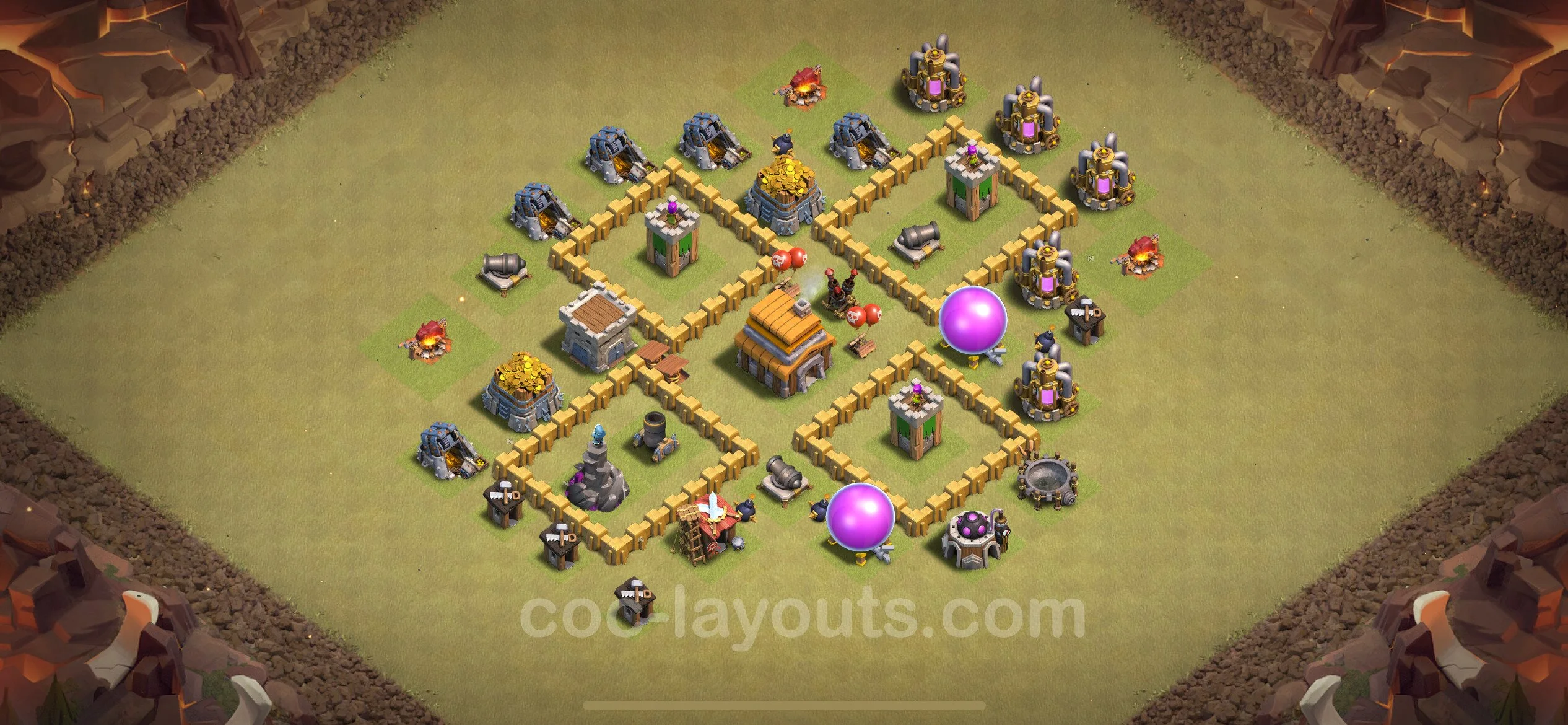 Top War Base TH5 with Link - CWL Defence Plan - Clash of Clans - (#41) — Perang BH5