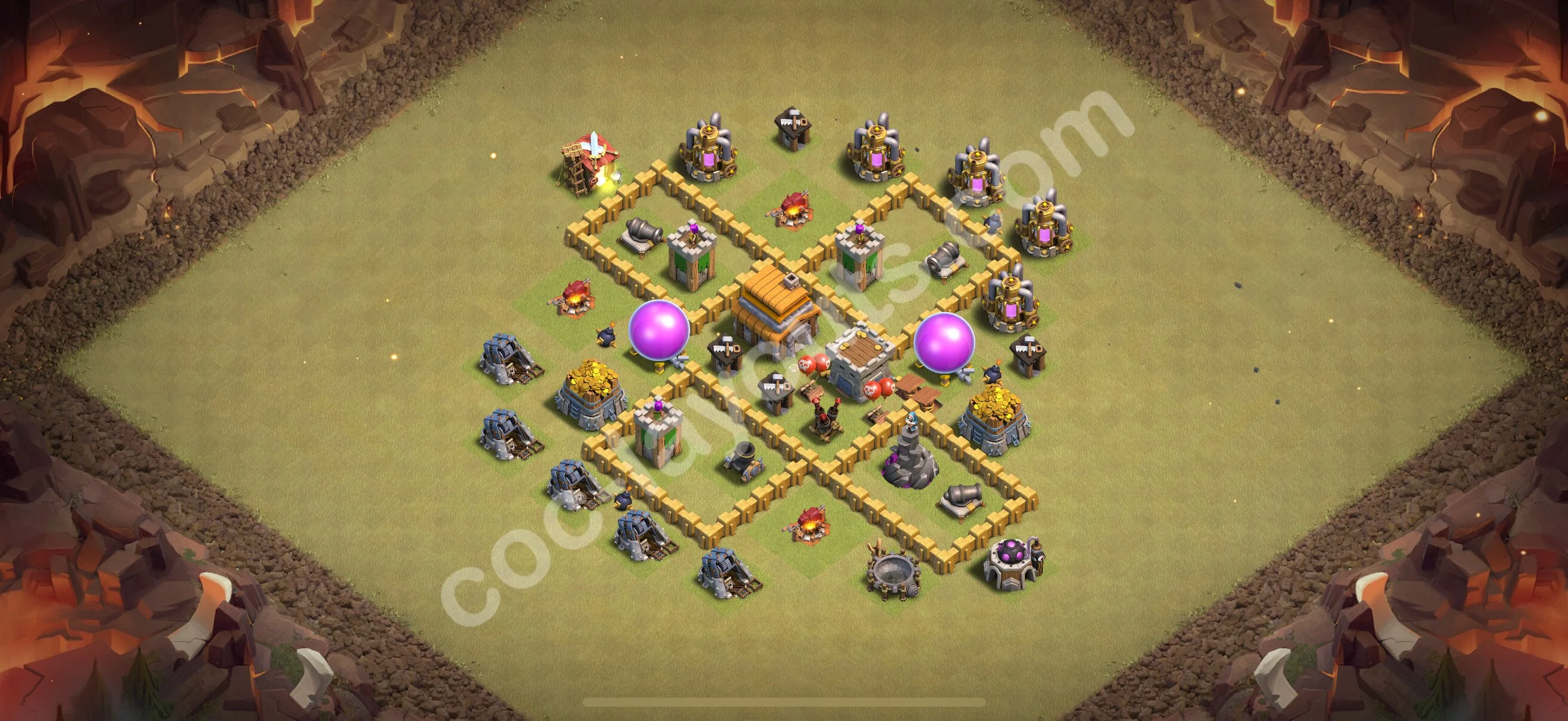 Top War Base TH5 with Link, Anti Everything - Max Levels CWL Plan 2026 - Clash of Clans - (#43) — Guerra BH5