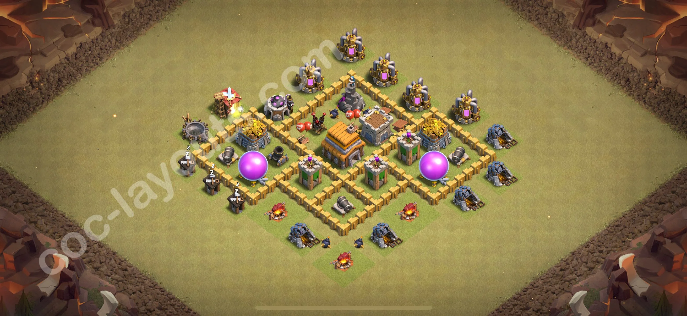 Top War Base TH5 with Link, Anti Everything - Anti 3 Stars CWL Plan 2026 - Clash of Clans - (#48) — Guerre BH5
