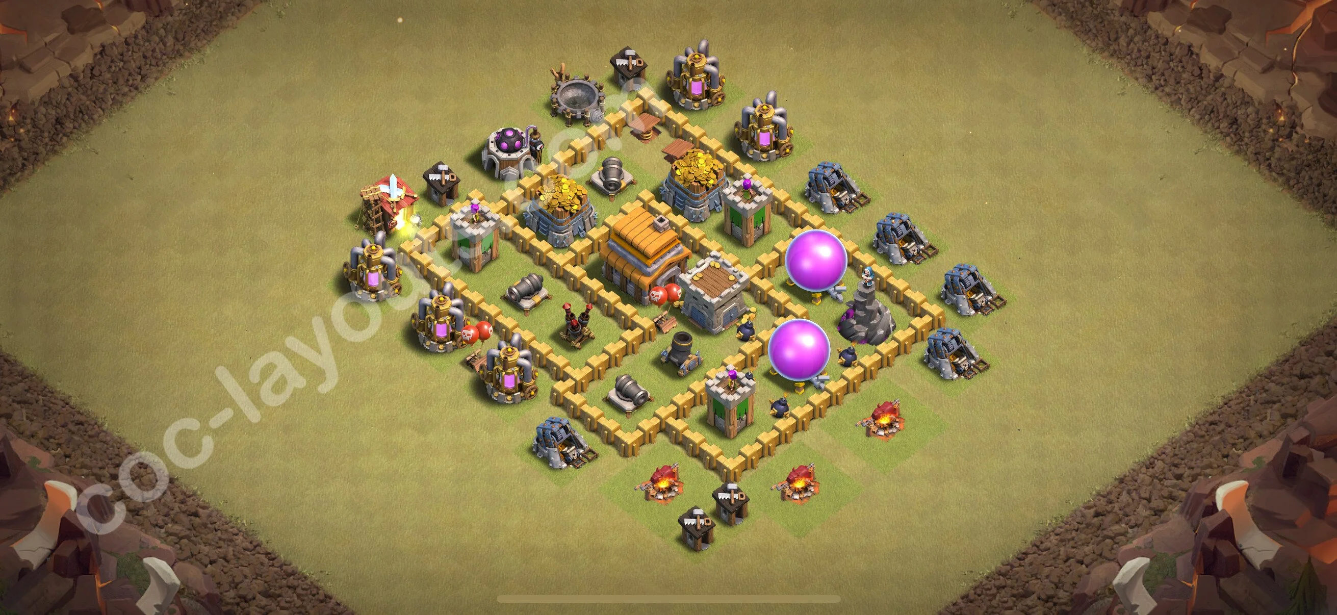 Top War Base TH5 with Link - Anti 3 Stars CWL Plan 2026 - Clash of Clans - (#50) — War BH5