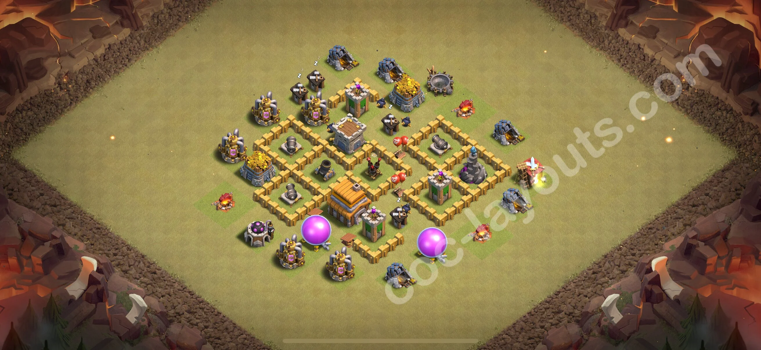 Top War Base TH5 with Link - Anti 2 Stars CWL Plan 2026 - Clash of Clans - (#53) — Krieg BH5