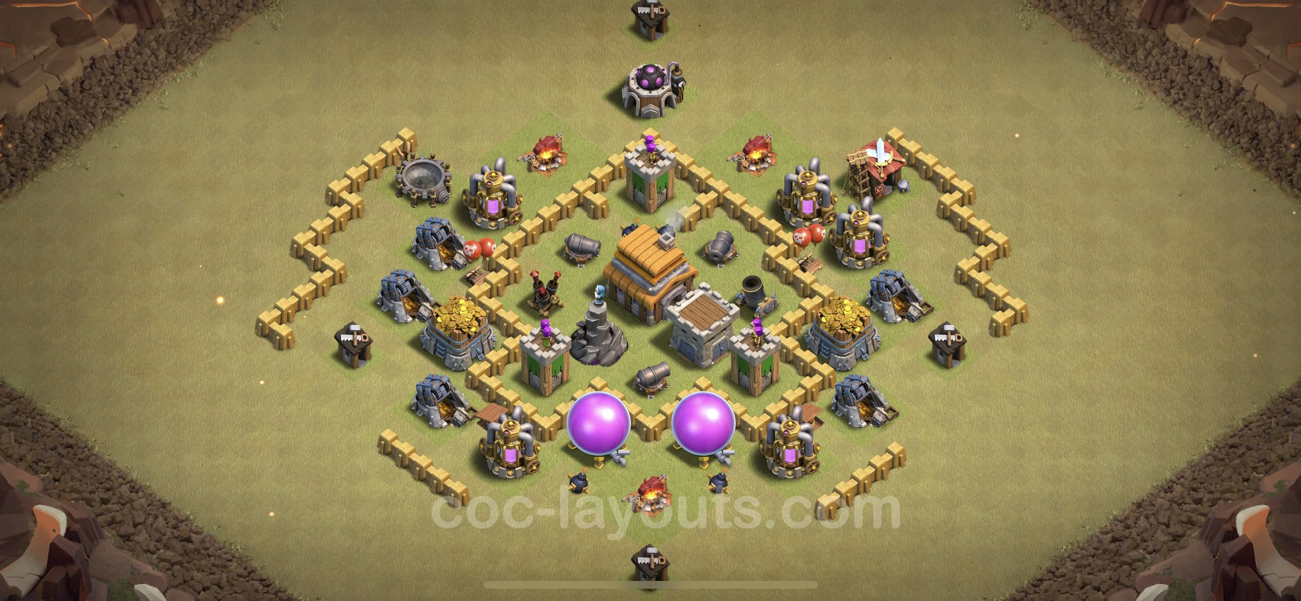 Top War Base TH5 with Link, Anti Everything - Anti 3 Stars CWL Plan - Clash of Clans - (#8) — Война BH5
