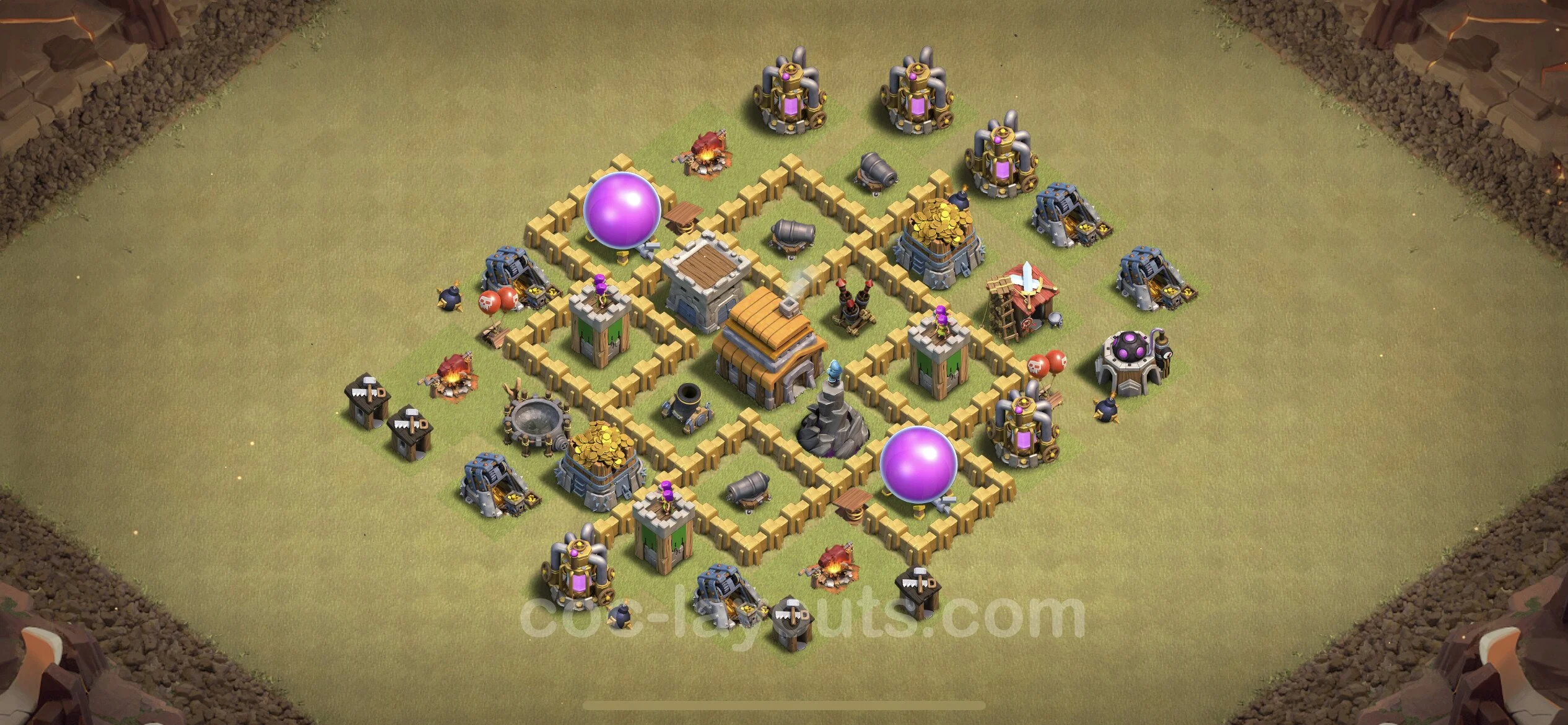 Top War Base TH5 with Link, Anti Everything - Anti 2 Stars CWL Plan - Clash of Clans - (#9) — Война BH5