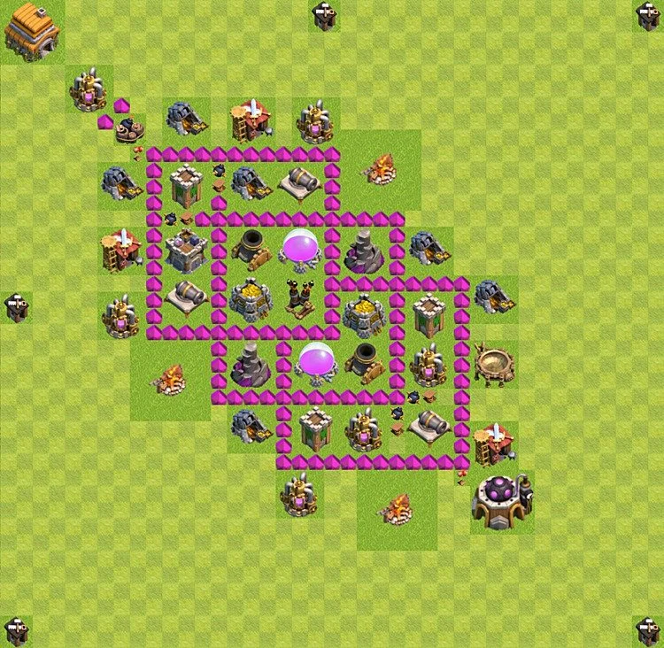 Farming Base TH6 - plan / layout / design - Clash of Clans - (#13) — 资源 TH6