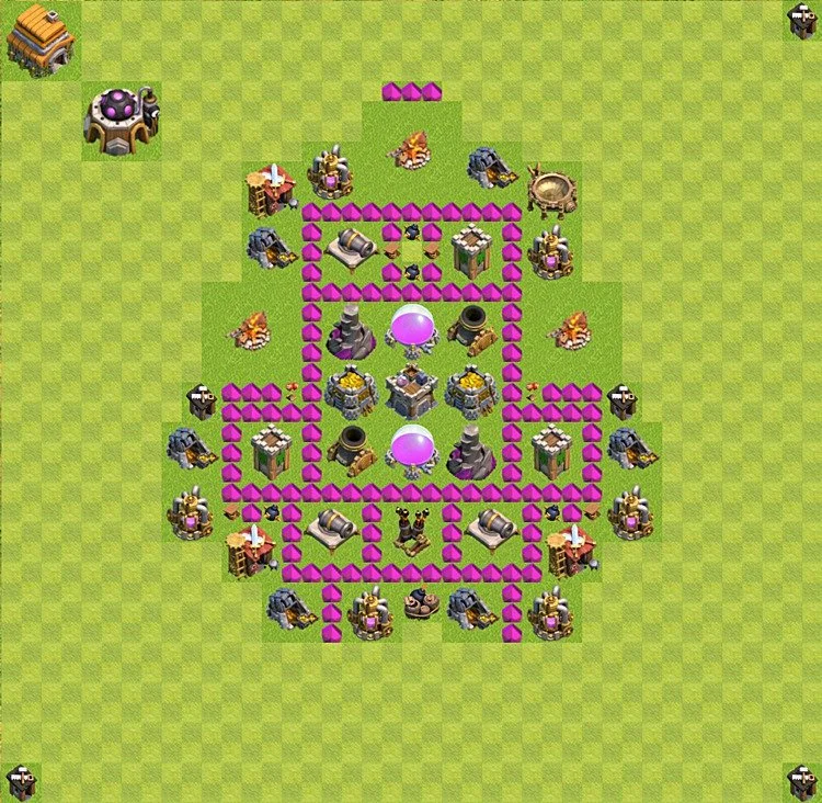Farming Base TH6 - plan / layout / design - Clash of Clans - (#17) — Farm TH6