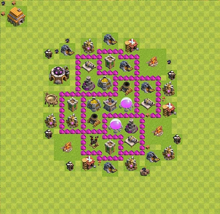 Farming Base TH6 - plan / layout / design - Clash of Clans - (#21) — Farma TH6