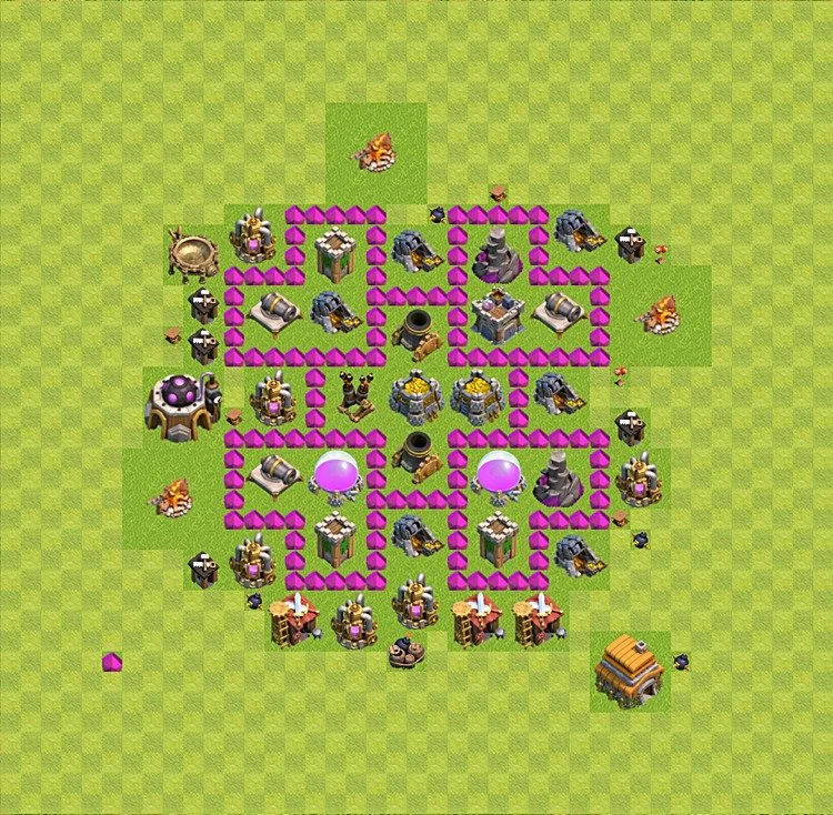 Farming Base TH6 - plan / layout / design - Clash of Clans - (#22) — Çiftlik TH6