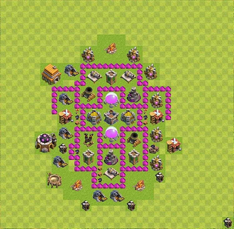 Farming Base TH6 - plan / layout / design - Clash of Clans - (#28) — Farming TH6