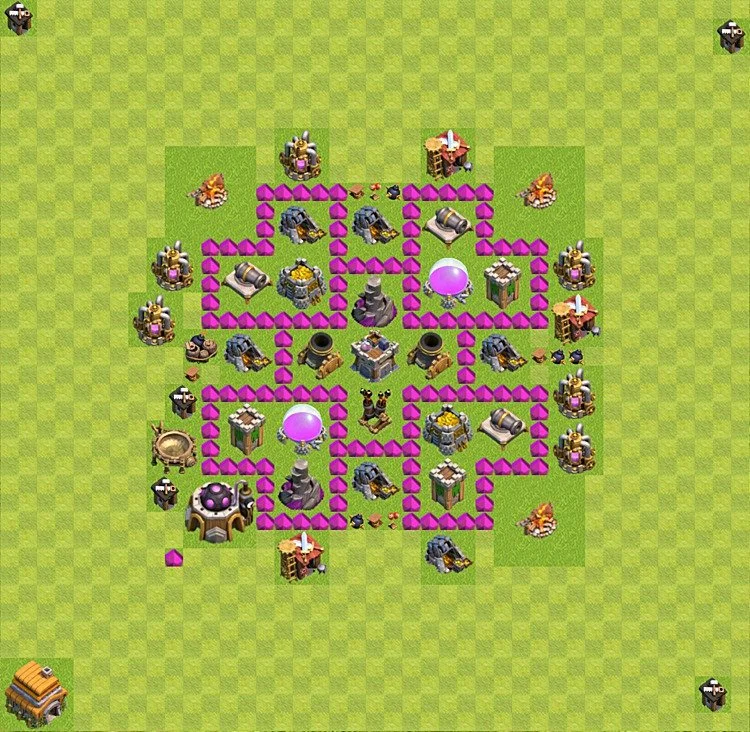 Farming Base TH6 - plan / layout / design - Clash of Clans - (#36) — Фарм TH6
