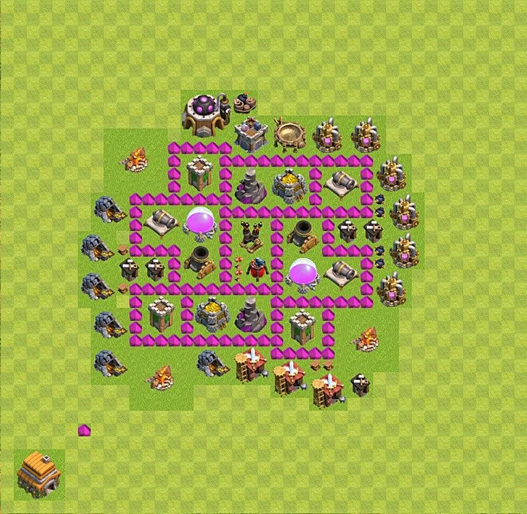 Farming Base TH6 - plan / layout / design - Clash of Clans - (#45) — Farm TH6