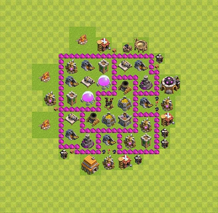 Farming Base TH6 - plan / layout / design - Clash of Clans - (#5)
