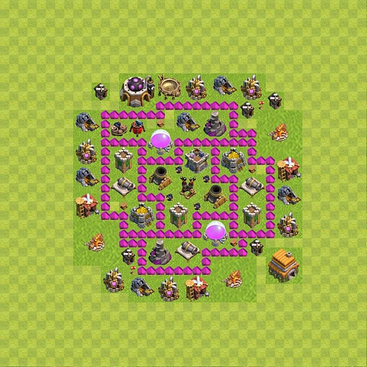 Farming Base TH6 - plan / layout / design - Clash of Clans - (#52) — Farming TH6