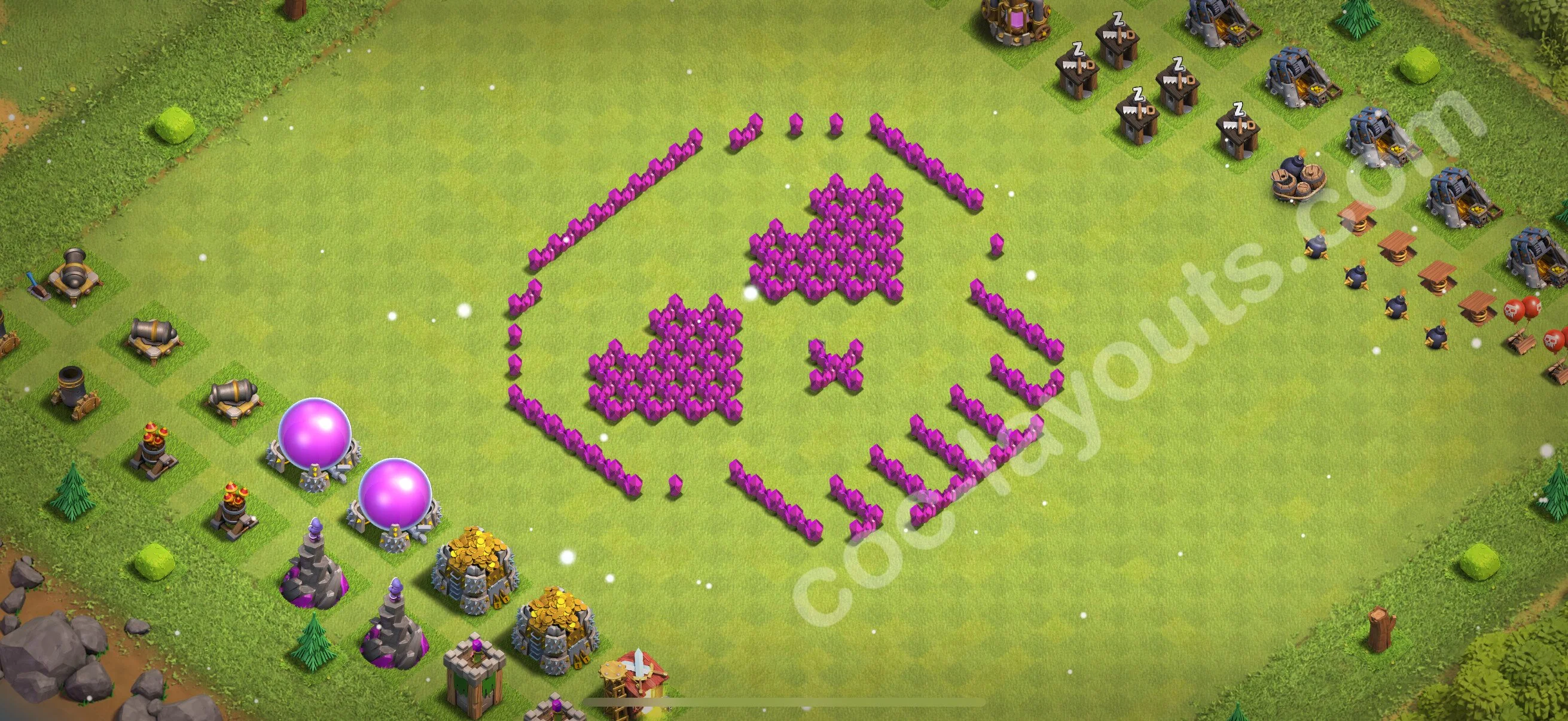 Top Troll Funny Base TH6 with Link - Funny Art Plan 2026 - Clash of Clans - (#16) — Zabawa TH6