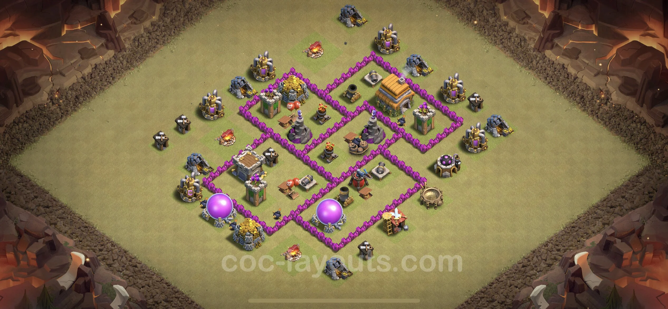 Top War Base TH6 with Link, Anti Everything - CWL Defence Plan - Clash of Clans - (#10) — Війна BH6