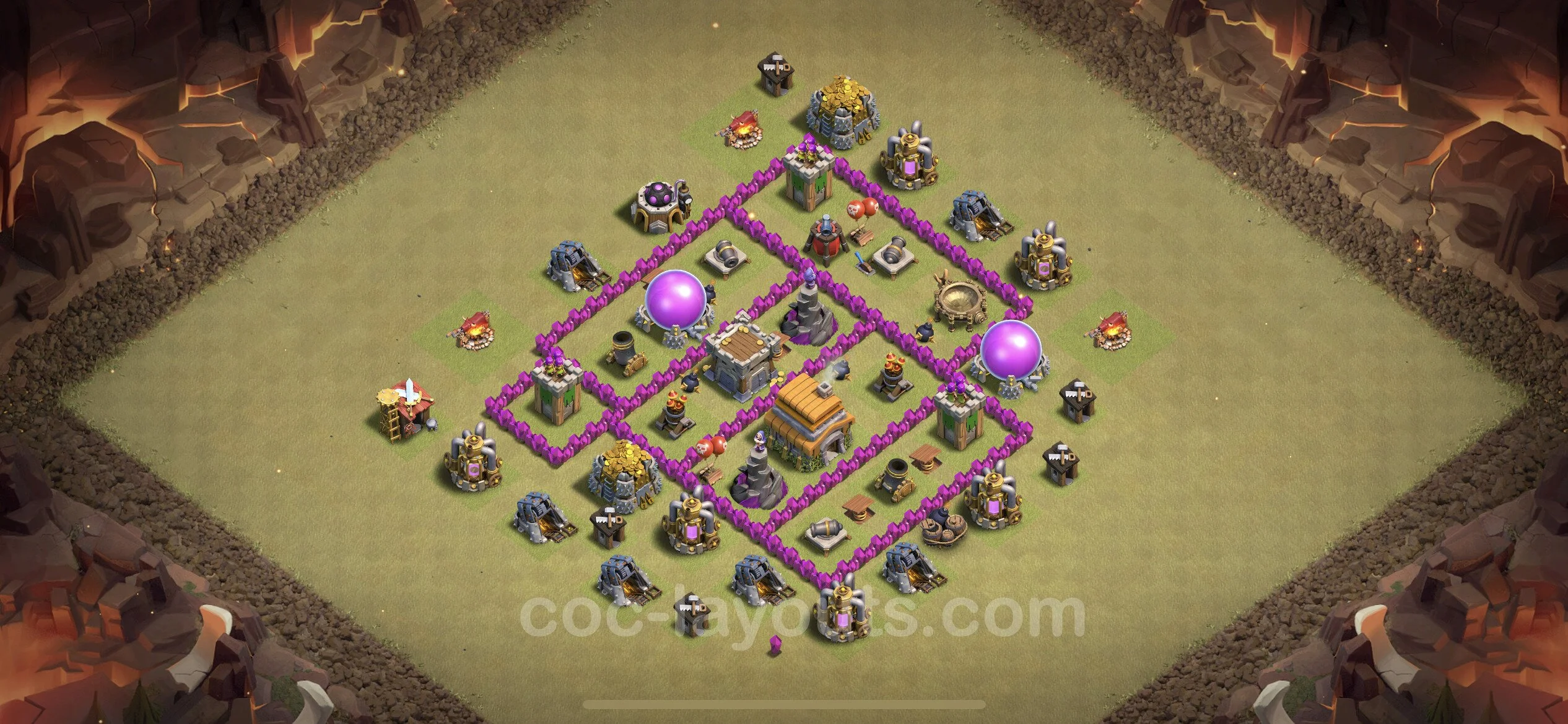 Top War Base TH6 with Link, Anti Everything - Anti 3 Stars CWL Plan - Clash of Clans - (#32) — Війна BH6