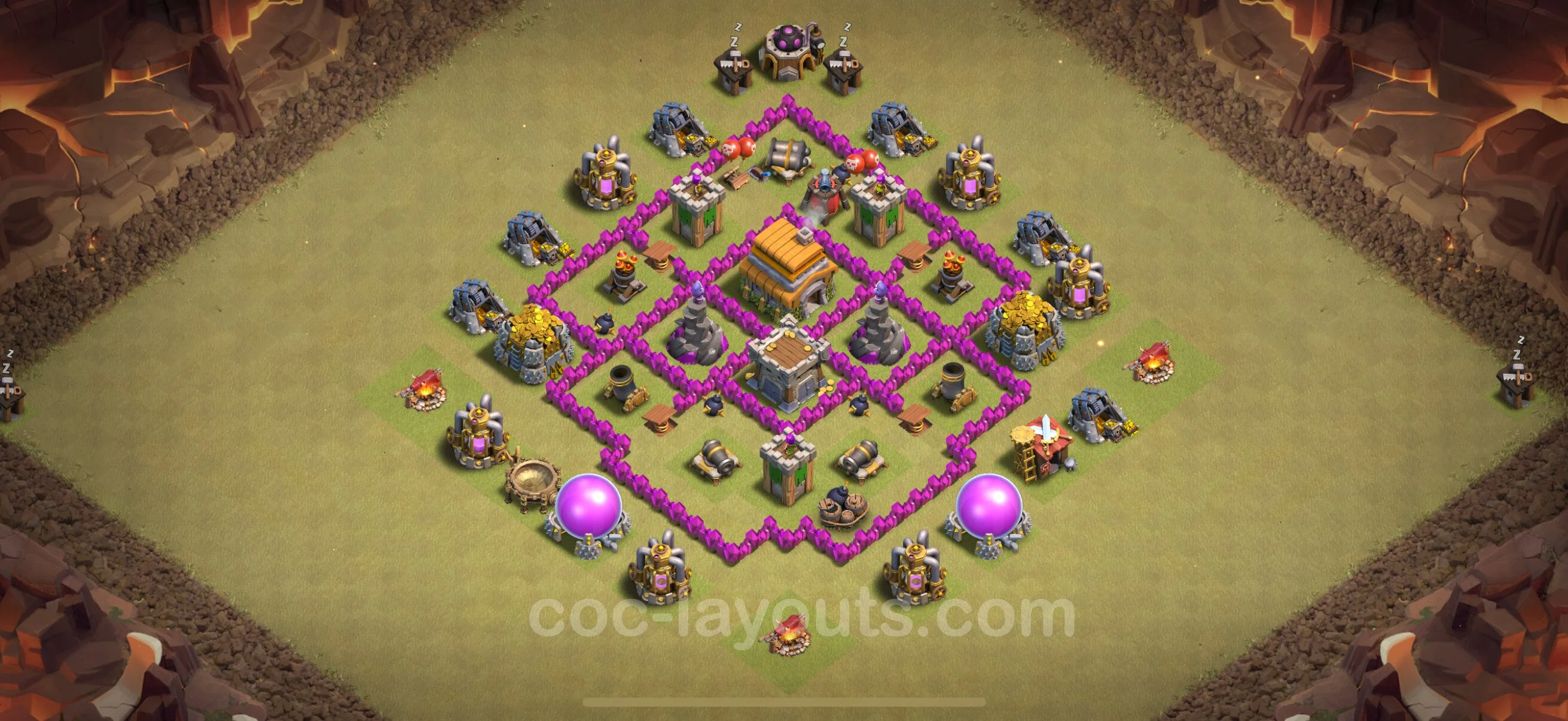 Top War Base TH6 with Link, Anti Everything - Anti 3 Stars CWL Plan - Clash of Clans - (#36) — Війна BH6