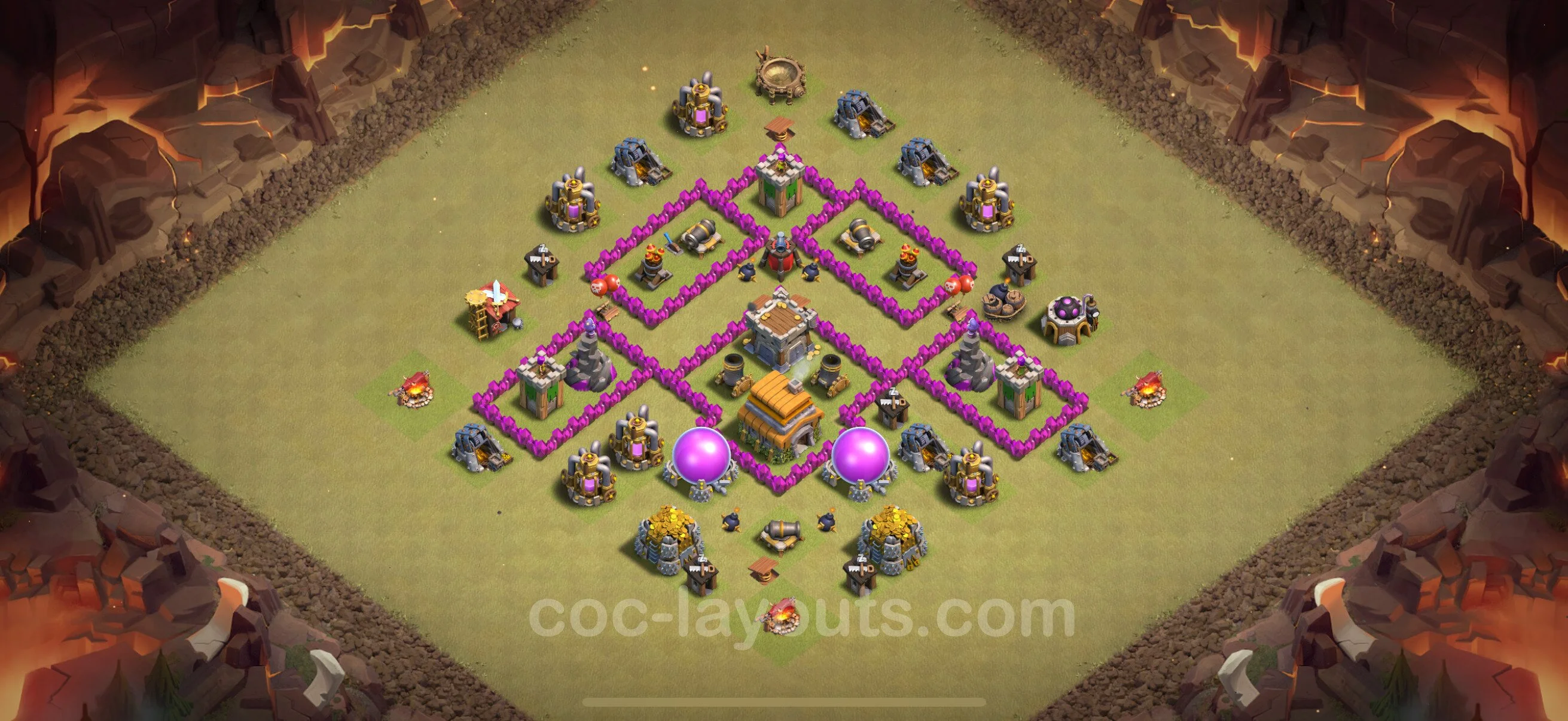 Top War Base TH6 with Link - CWL Defence Plan - Clash of Clans - (#50) — Війна BH6
