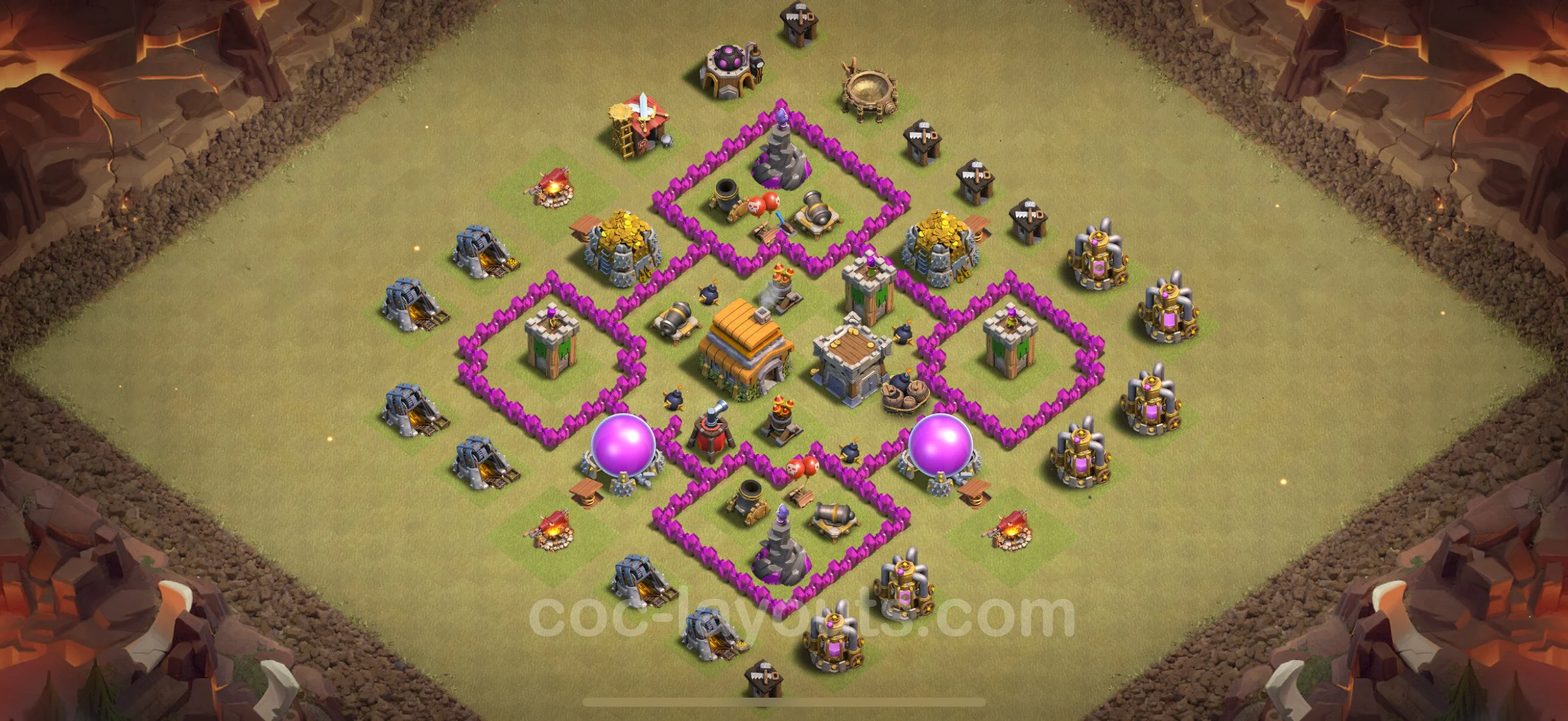 Top War Base TH6 with Link, Anti Everything - CWL Defence Plan - Clash of Clans - (#56) — Війна BH6