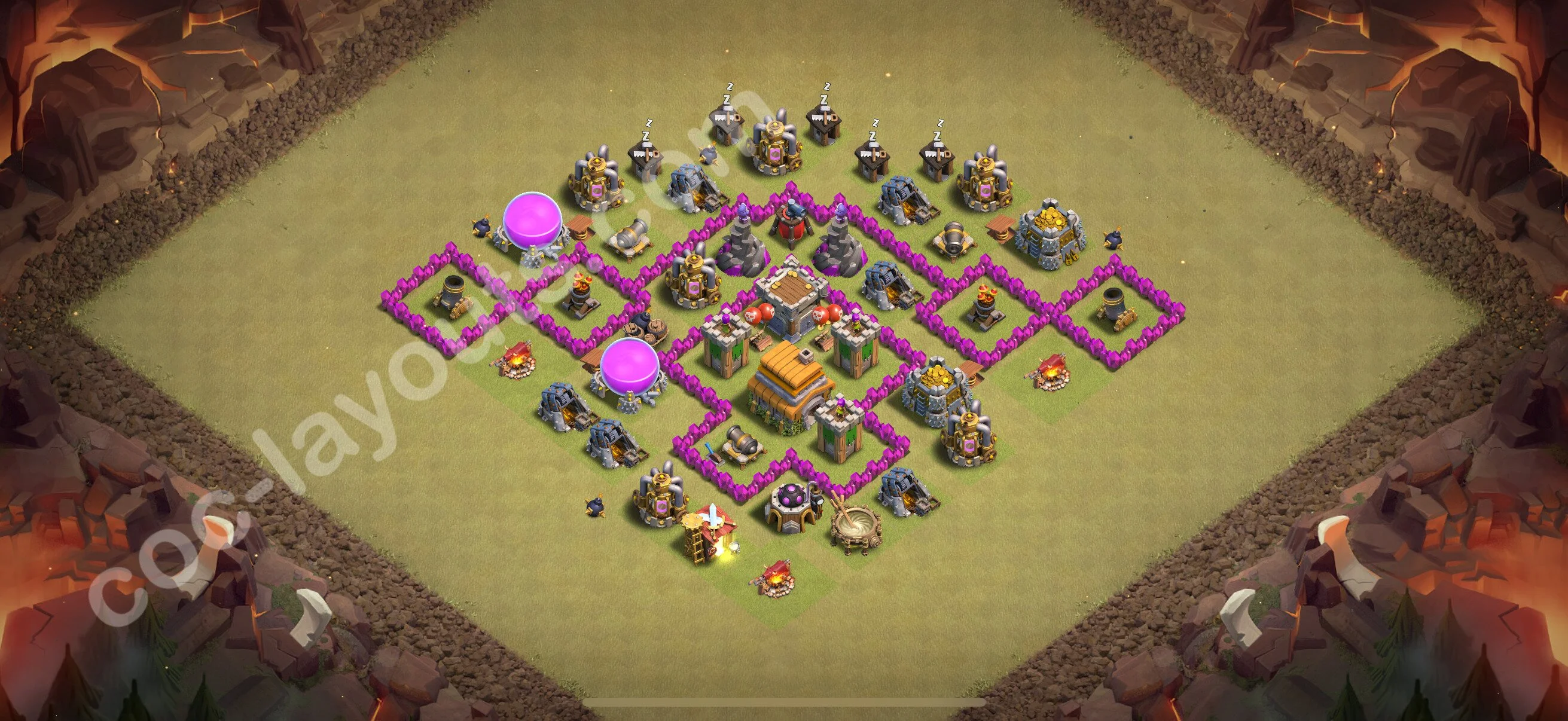 Top War Base TH6 with Link, Anti Everything - Max Levels CWL Plan 2026 - Clash of Clans - (#69) — Wojna BH6