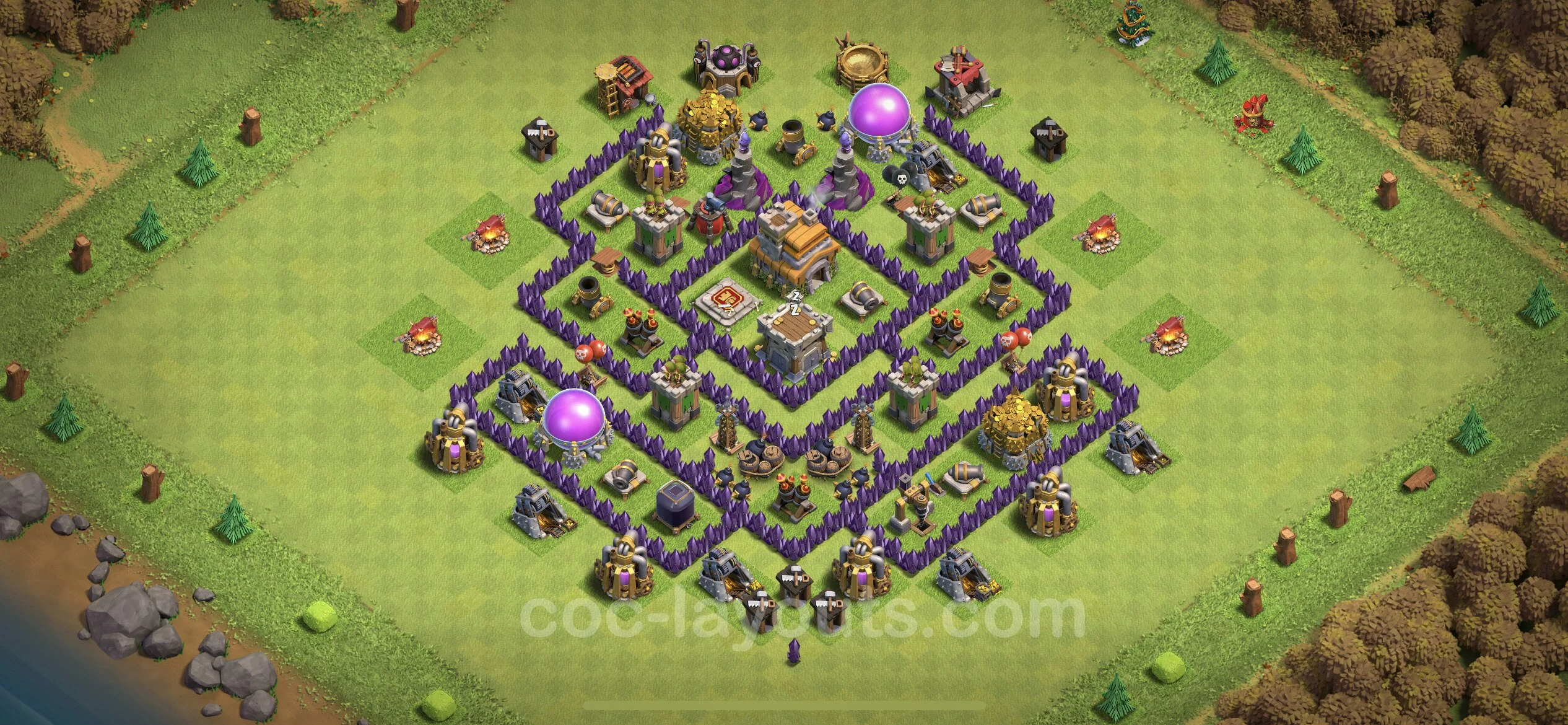 Unbeatable Base TH7 with Link, Anti Everything - best plan / Anti Loot / design - Clash of Clans - (#94) — Défense TH7